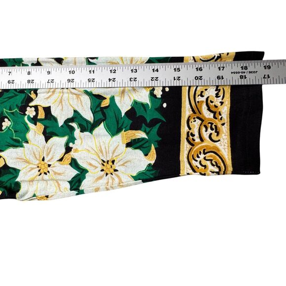 Collections Etc Christmas Holiday White Poinsettia Top Womens Large Sequin Shine - Picture 8 of 12